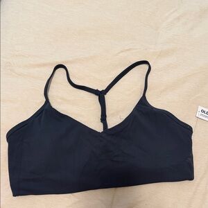 Old Navy Women’s StudioSmooth Racerback Sports Bra blue NWT Size L